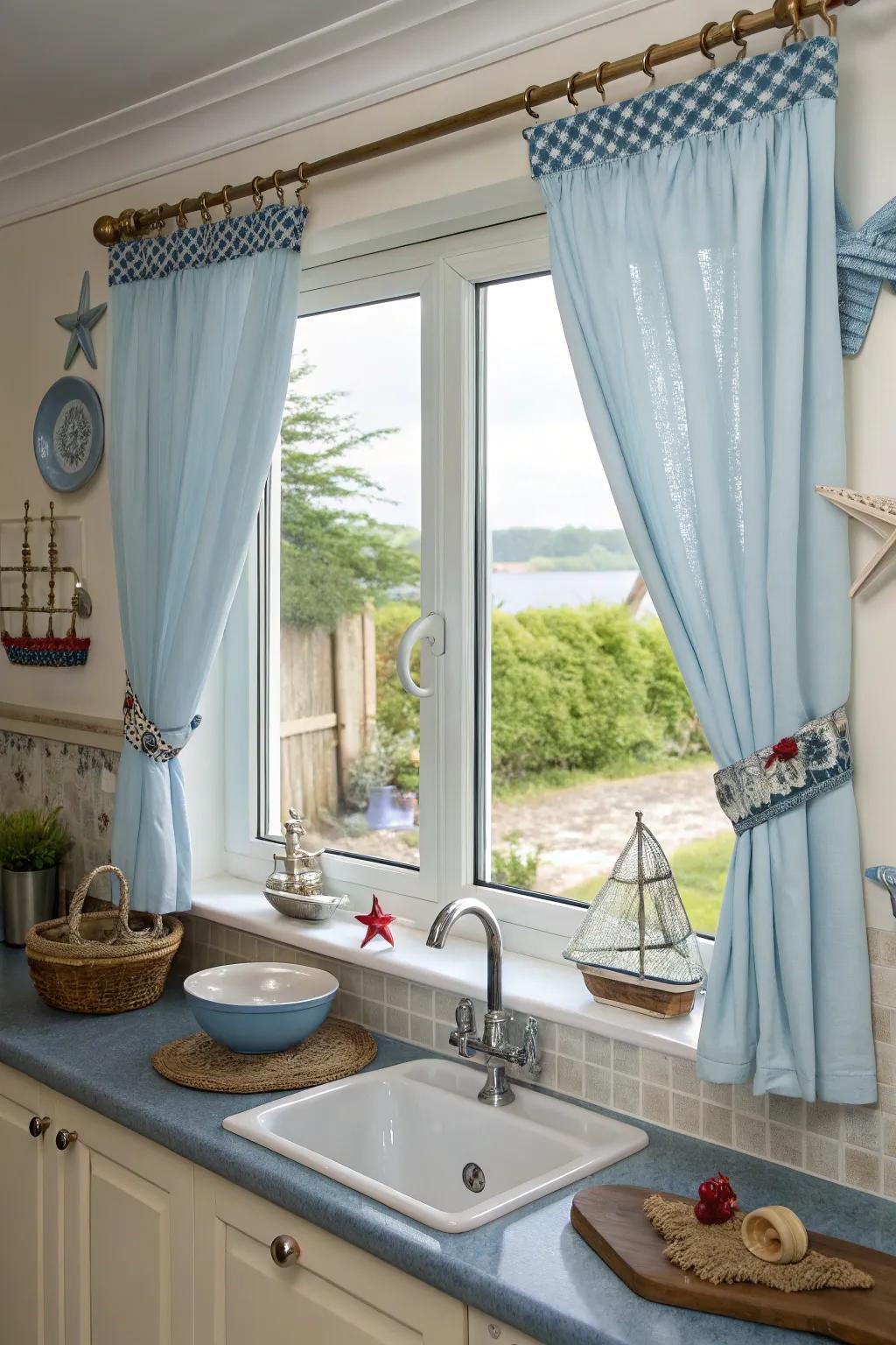 Coordinated colors cultivate a harmonious kitchen design.