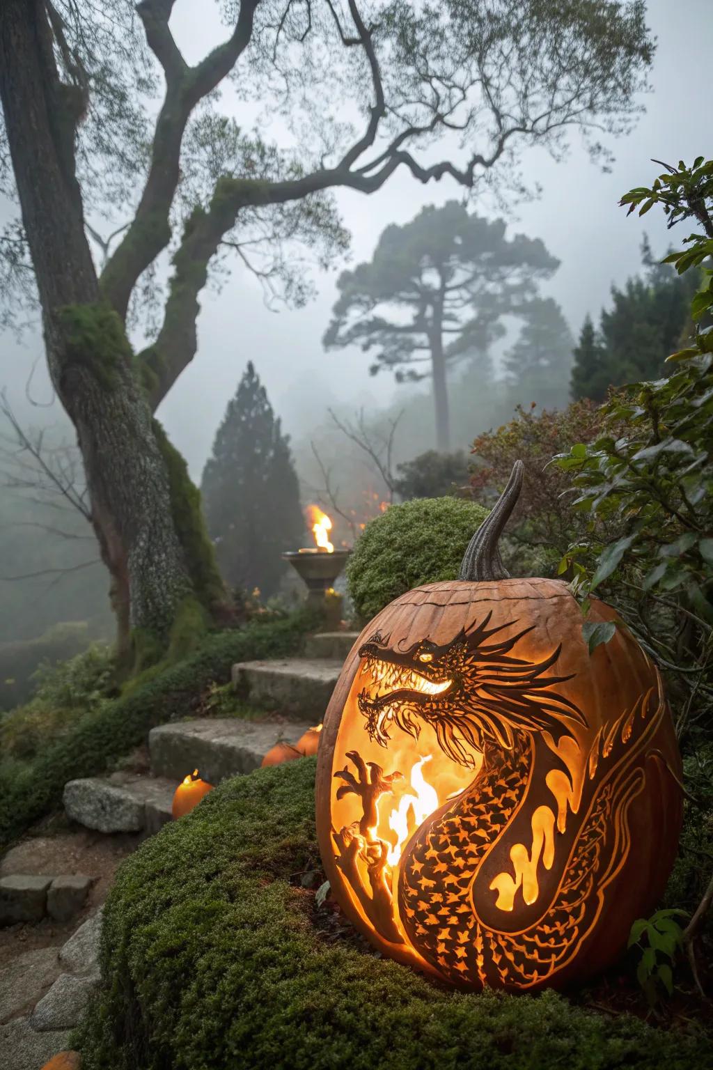 Wyrm carvings that ignite the imagination.