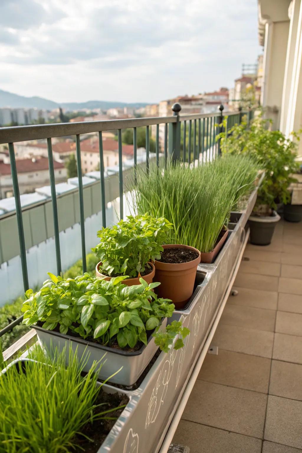 Edible plants give healthy treats and greenery.