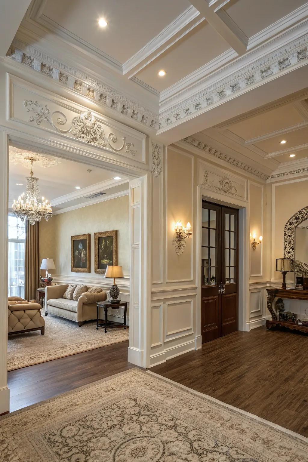 Mouldings add elegance and character to your home.