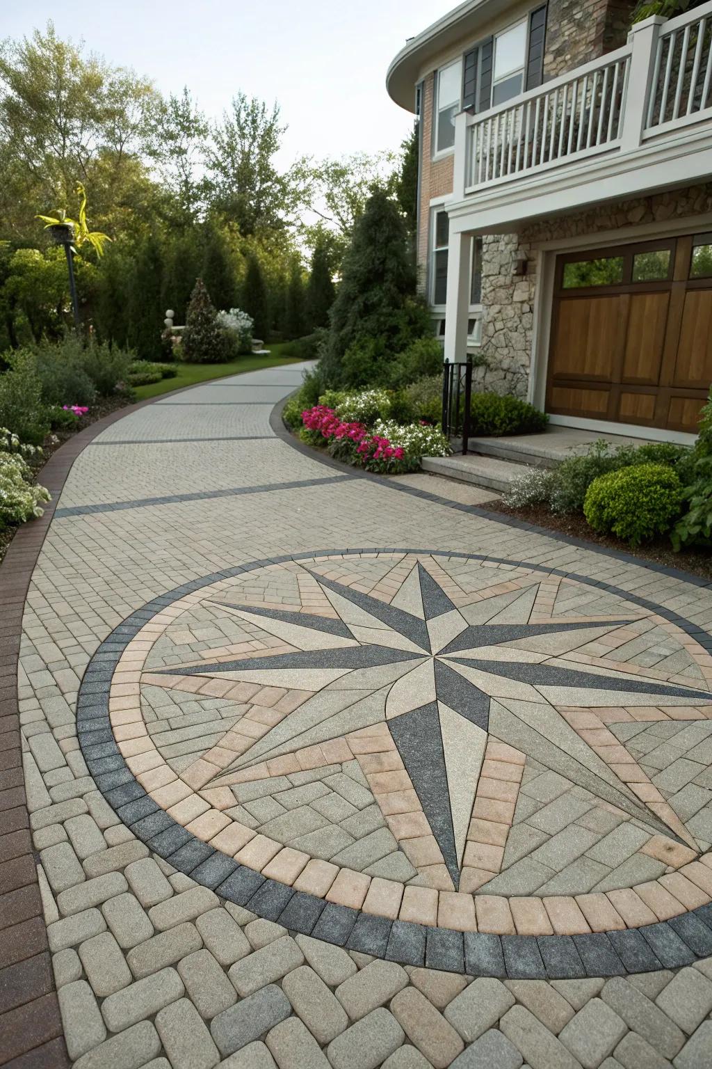Custom patterns can imbue your driveway with a personal signature.