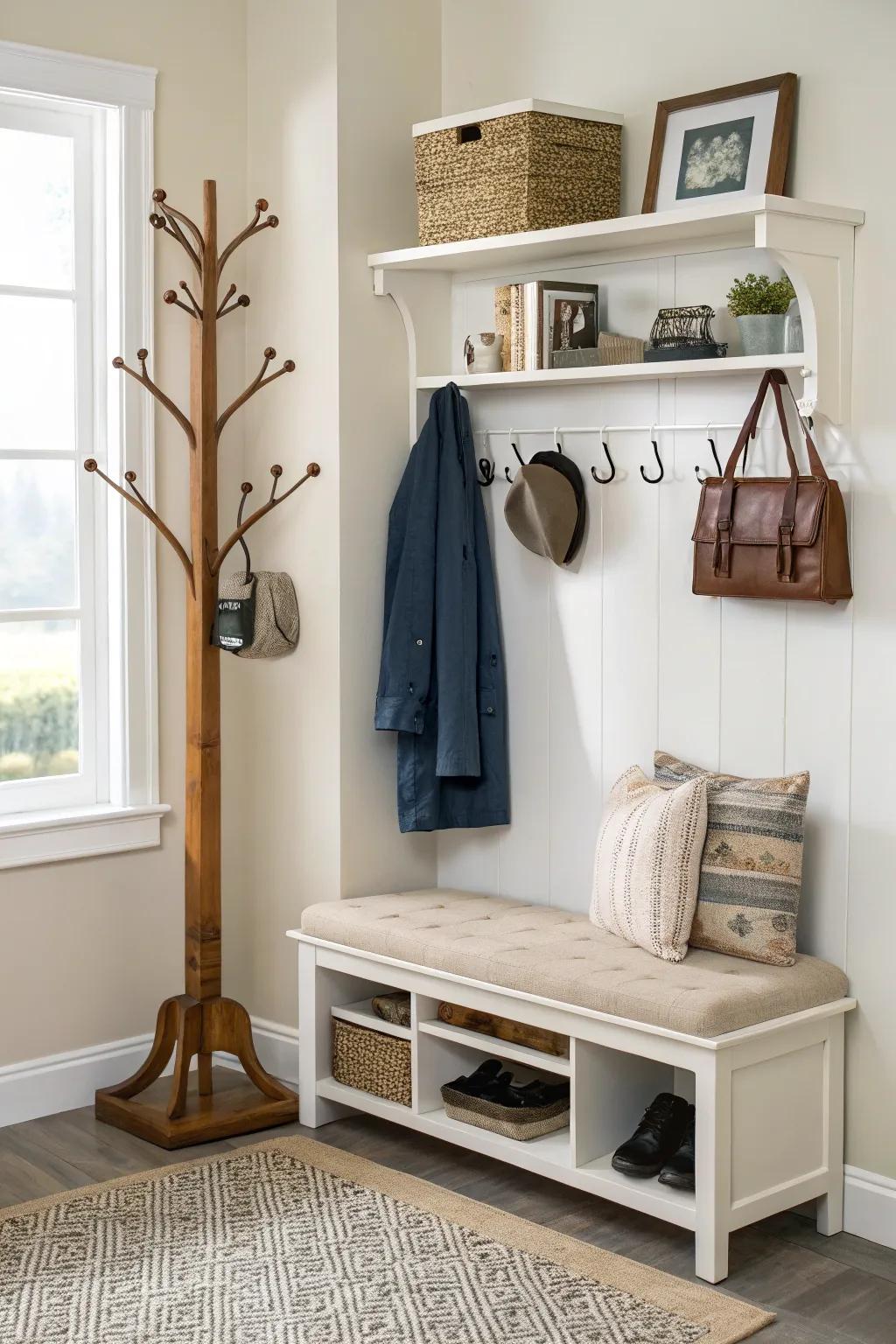 Turn a corner into a useful drop zone.