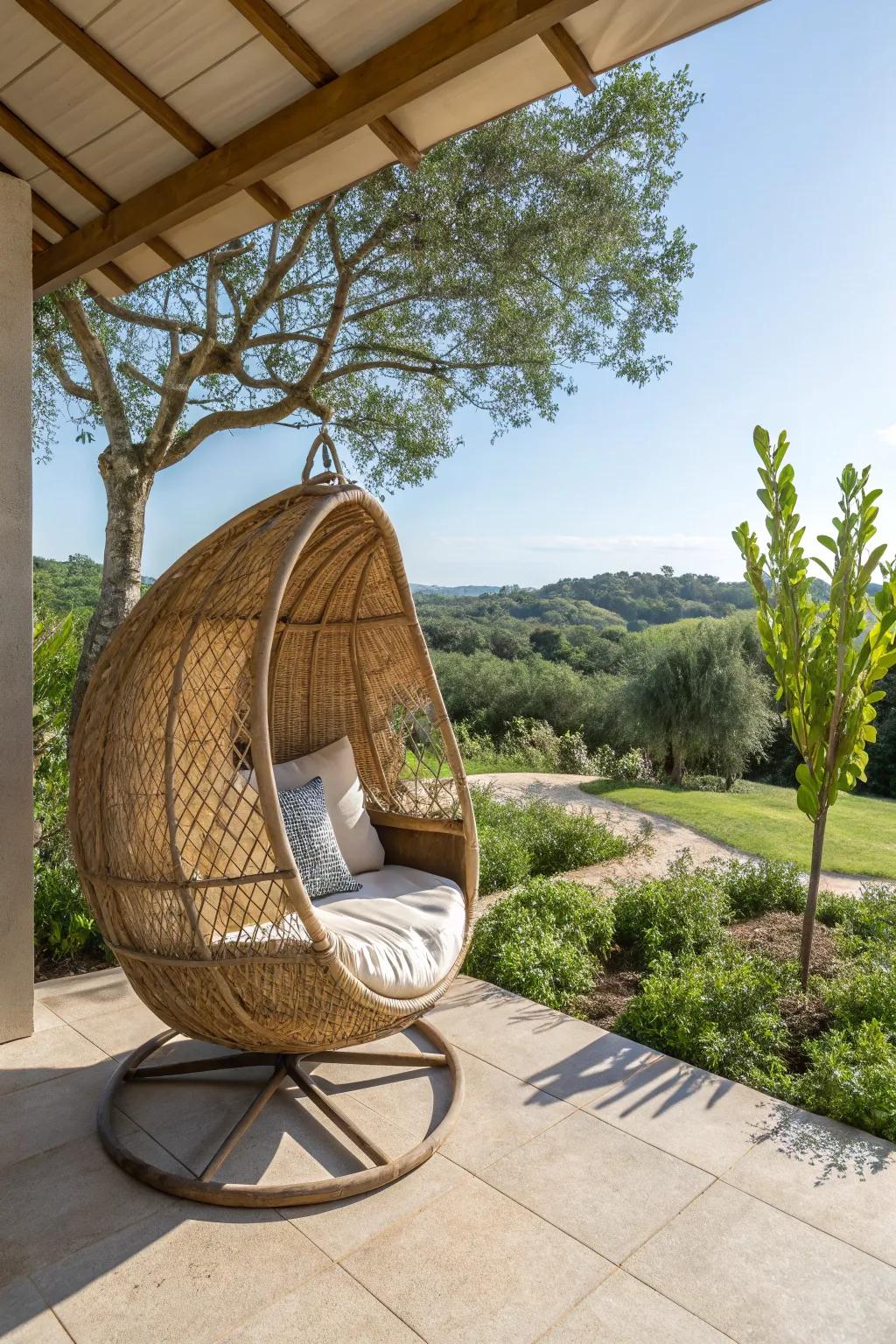Connect with nature through natural materials.