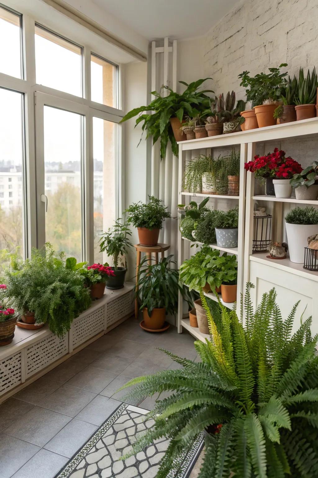 Bring the freshness of nature inside with plants.