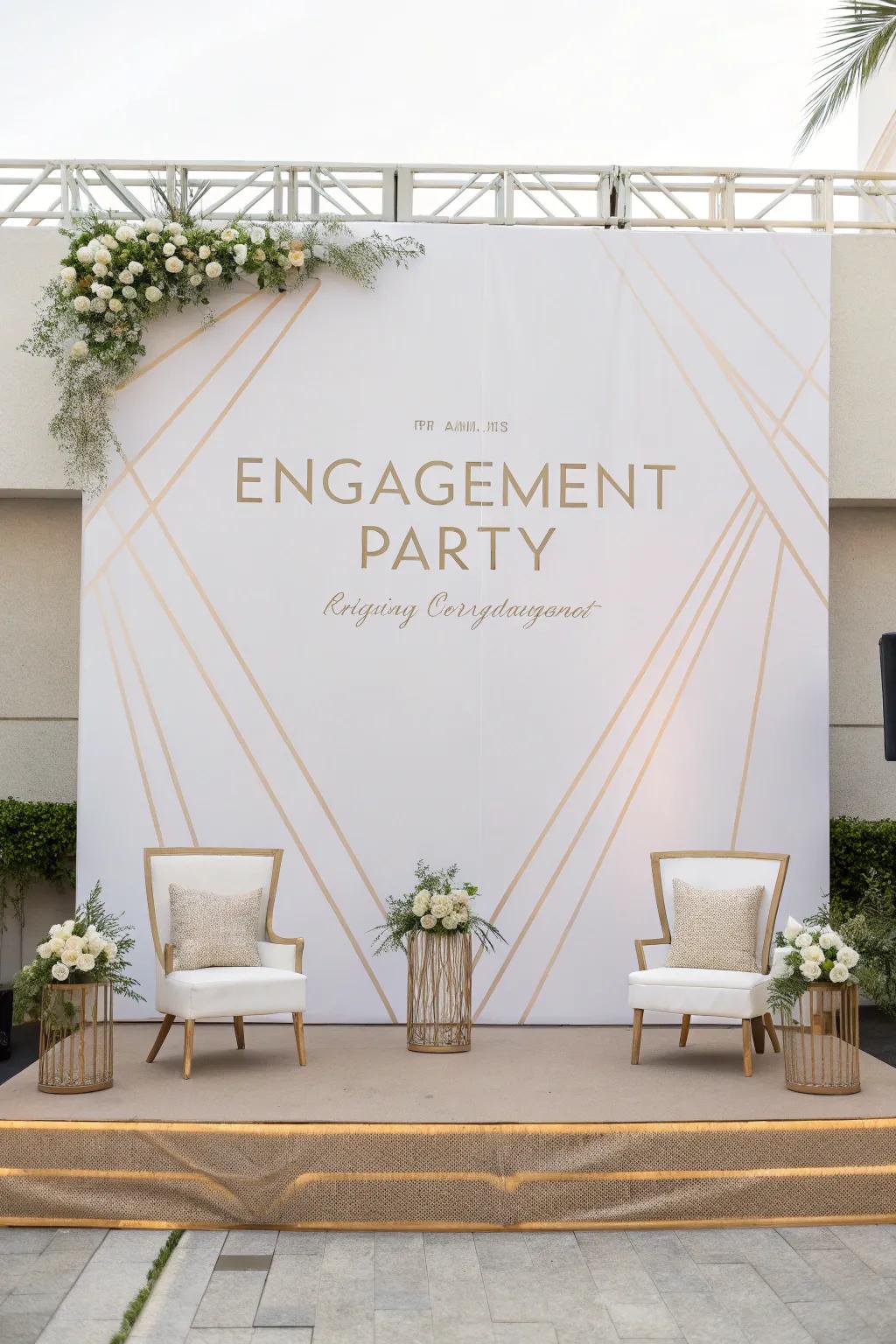 Simple backdrops present streamlined sophistication.