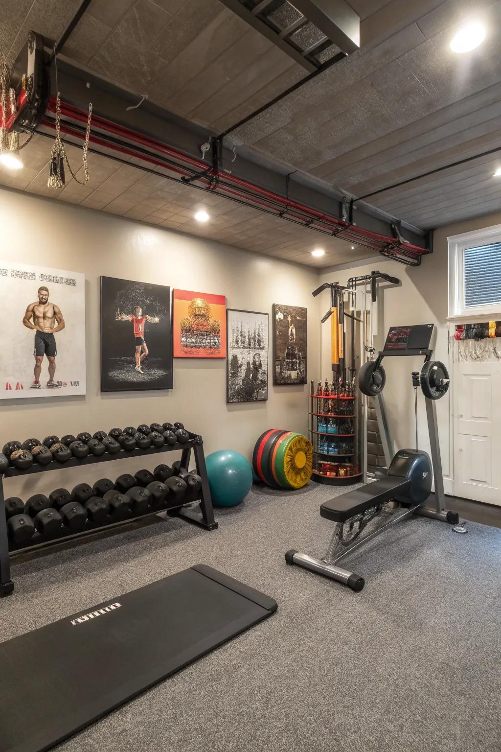 Achieve fitness goals with a home gym.