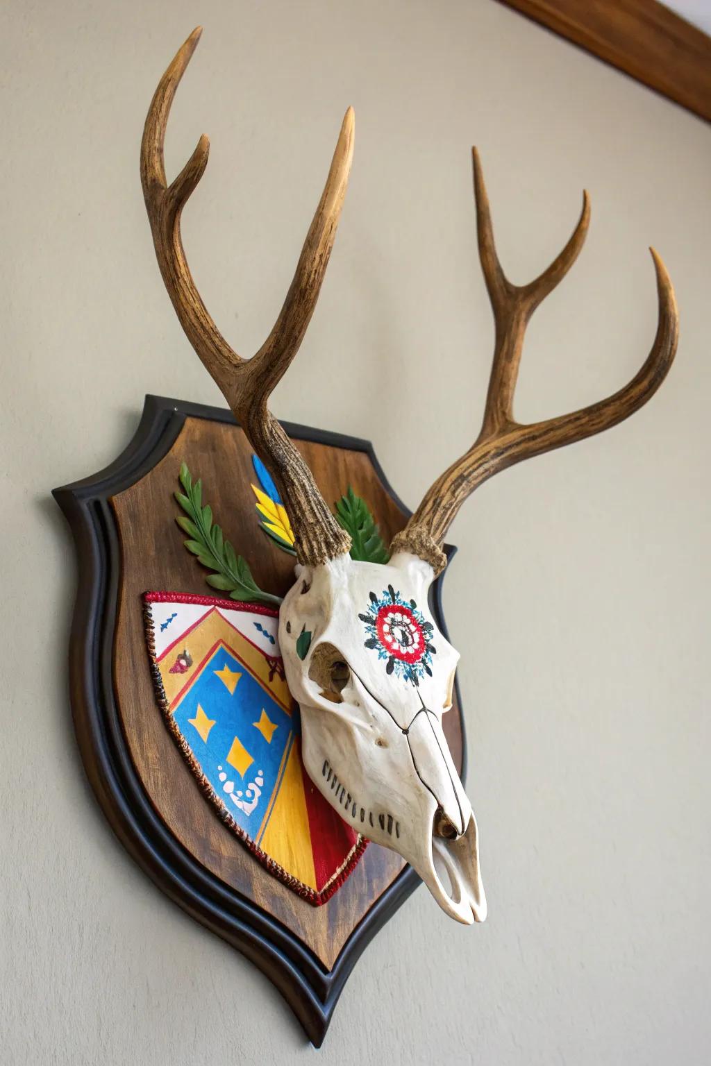 Painted accents bring energy to your display.