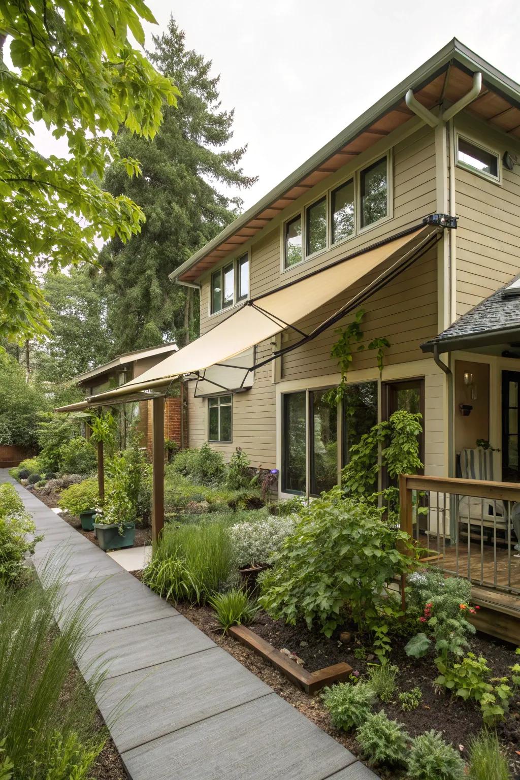 Eco-safe fabric shades merge sustainability with design.