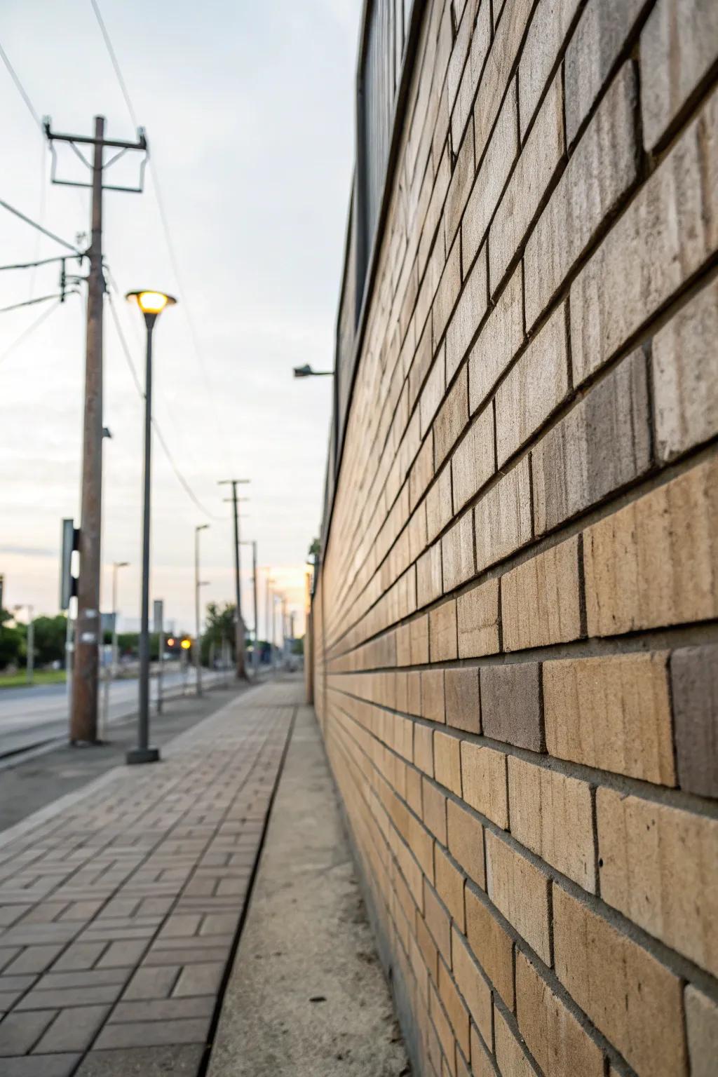 Brick-look cladding delivers industrial charm.