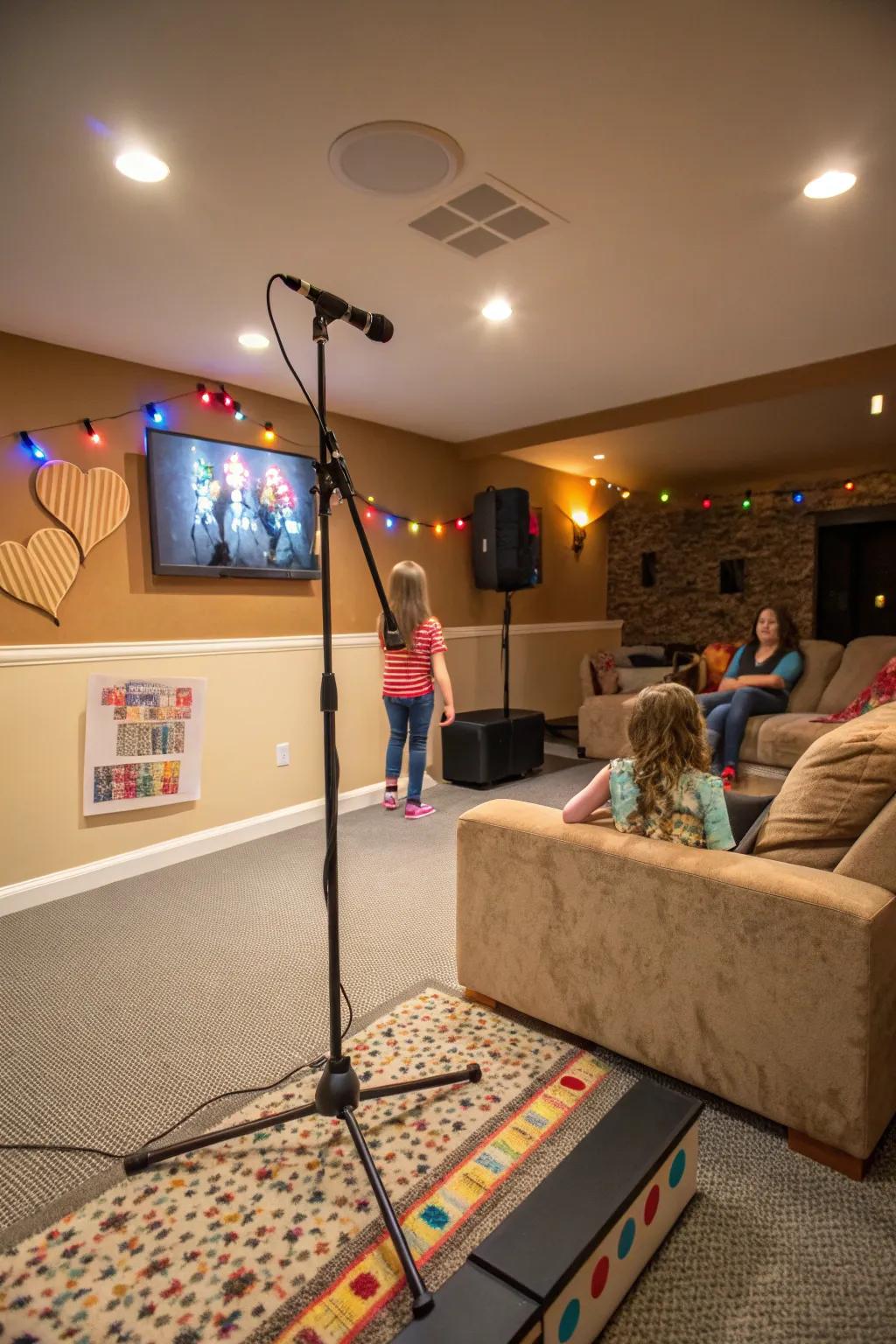 A stage that inspires performances and laughter.