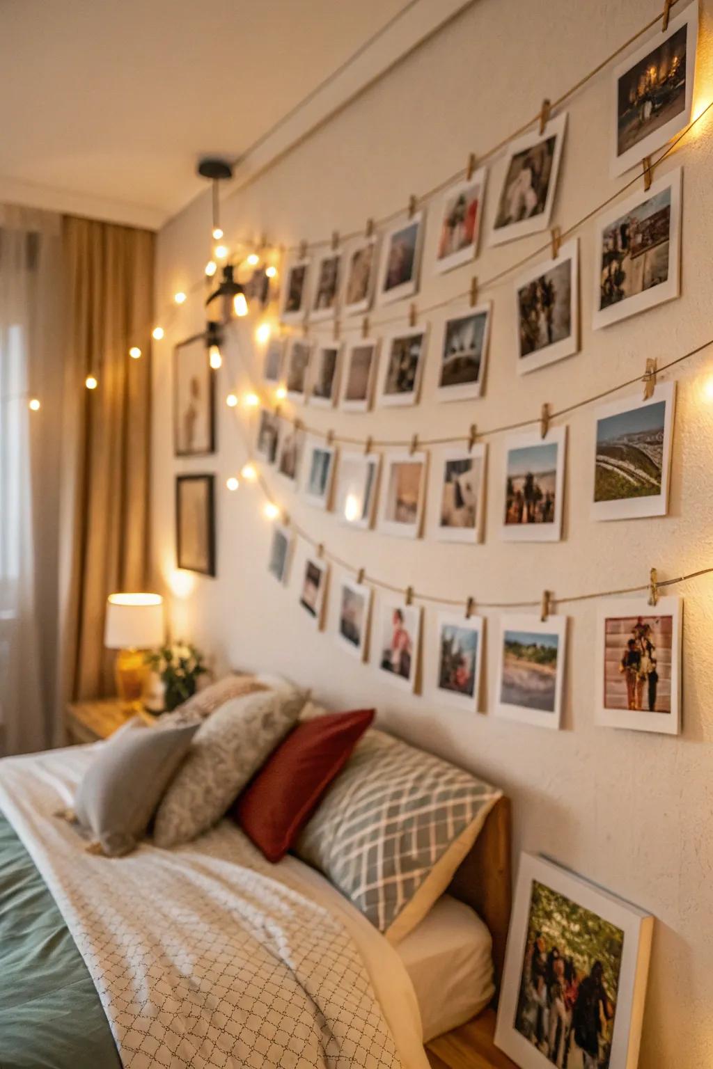 Casual and fun Polaroid-style displays.