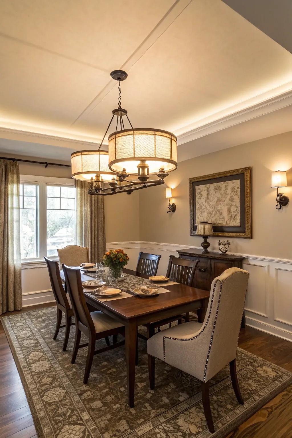 Partial-mount installations are perfect for rooms with lower ceilings.