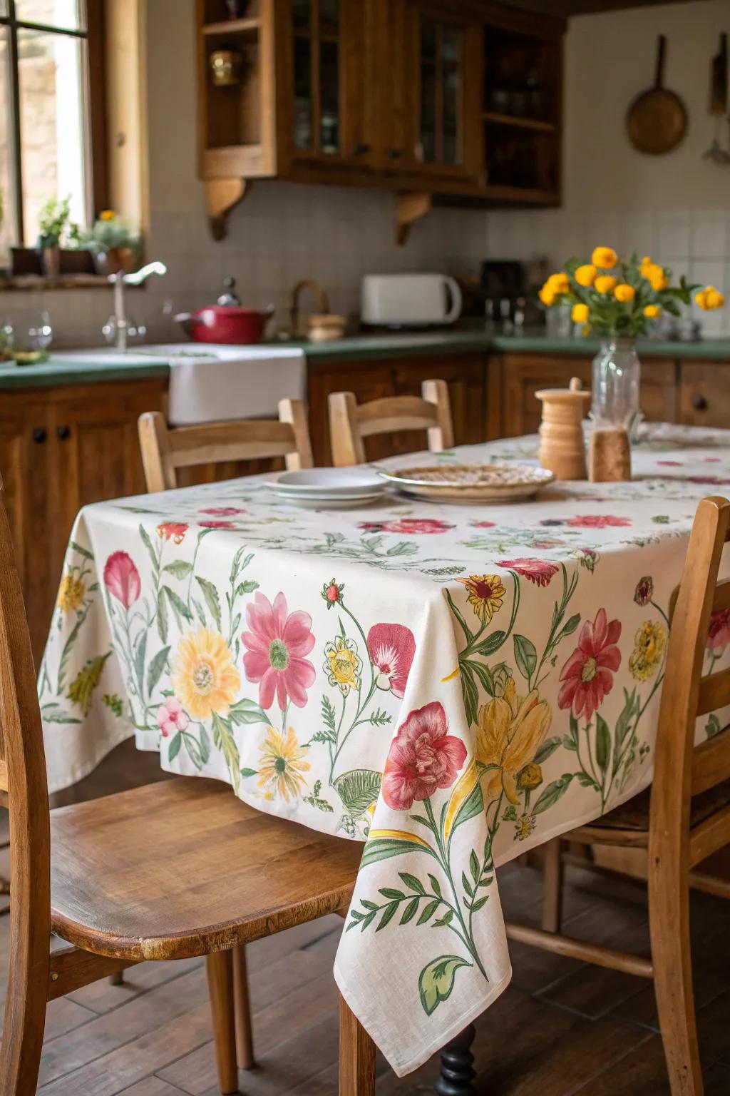 Patterned wraps introduce color and character.