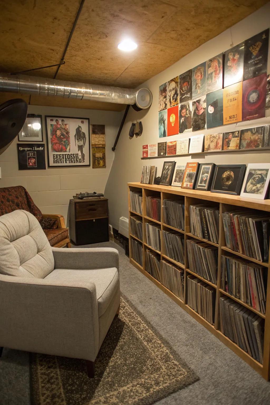 Enjoy music with a record-dedicated zone.
