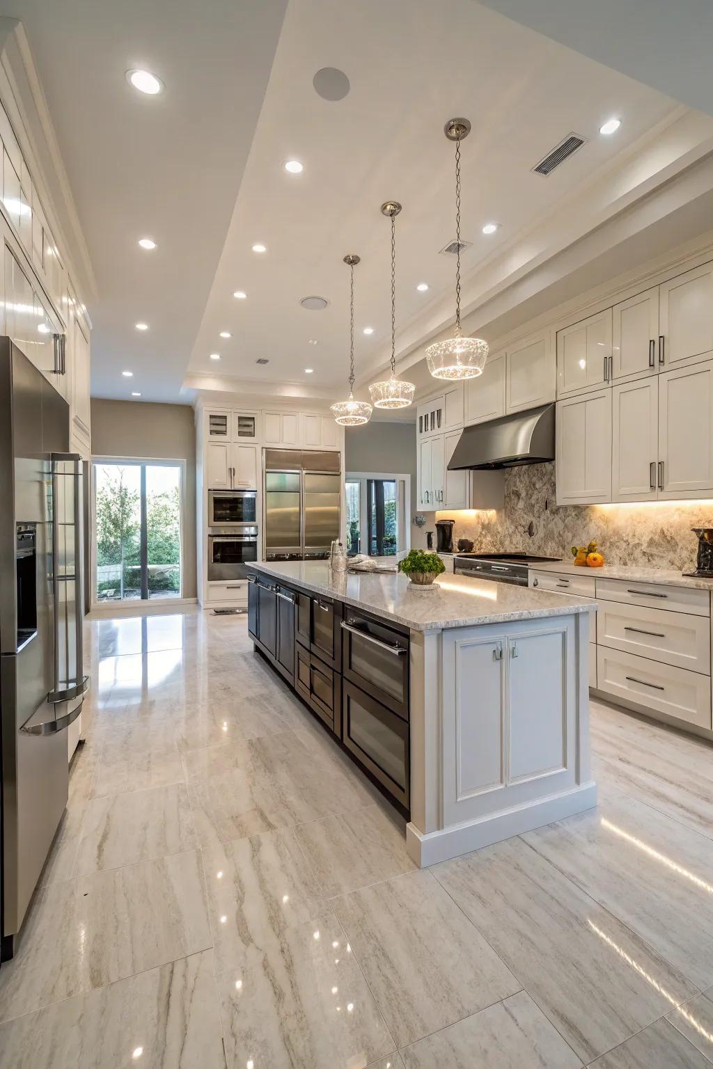 Synthetic flooring offers versatility and style for modern spaces.