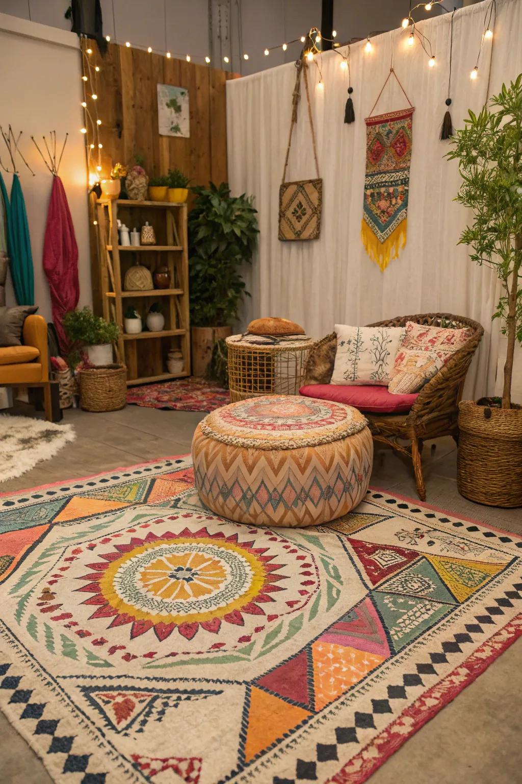 Bohemian rugs bring a sense of adventure and creative flair to your home.