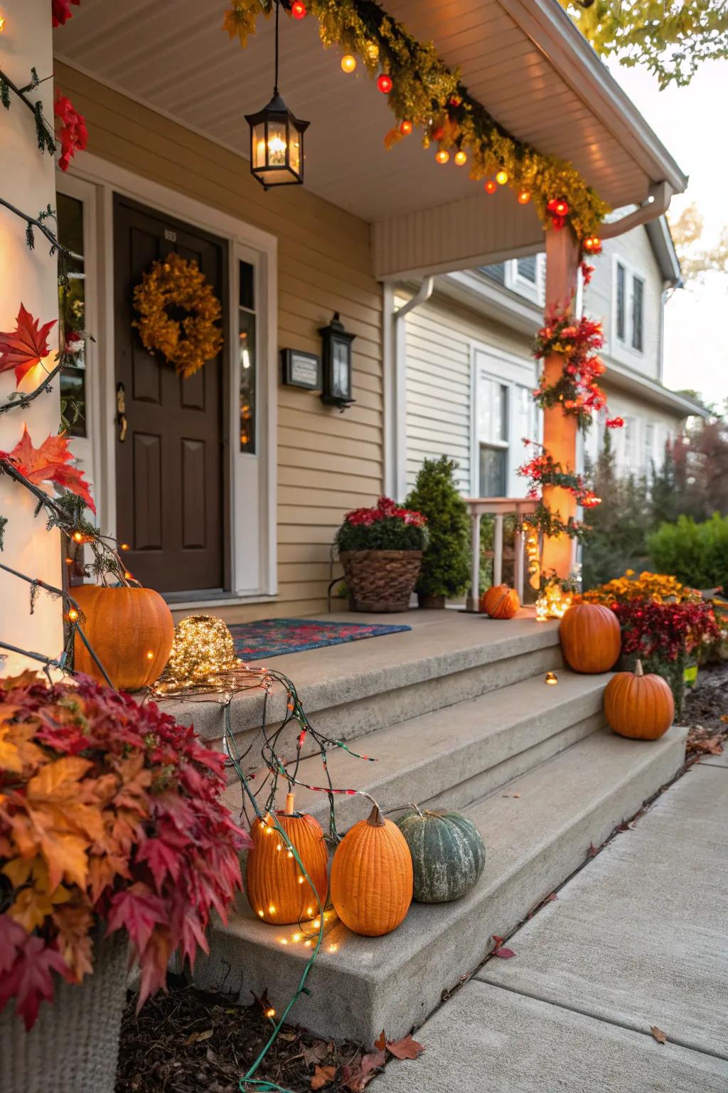 Themed decor keeps your porch fresh and interesting throughout the year.