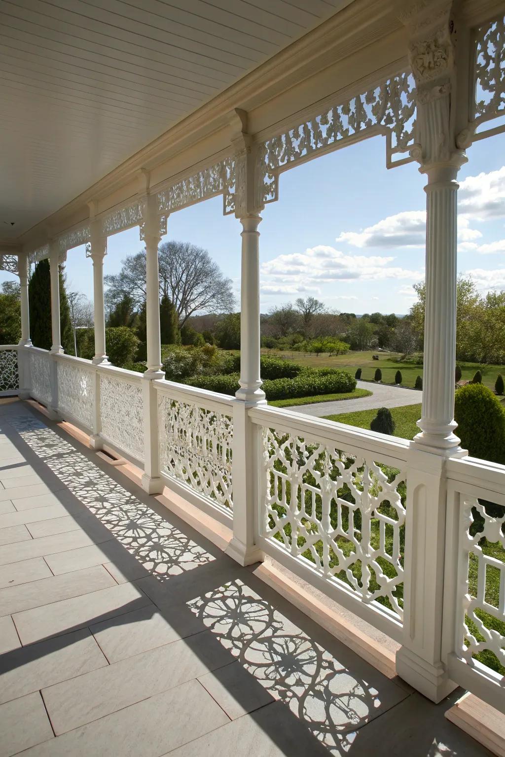 Refined railings introducing a touch of classic grace