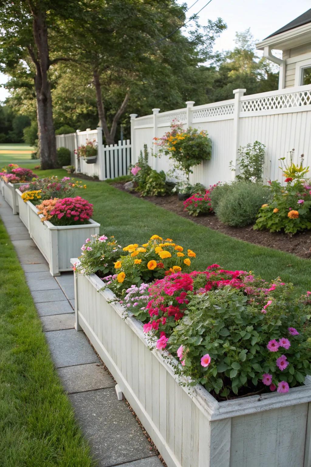 Elevated beds raise garden beds and improve privacy.
