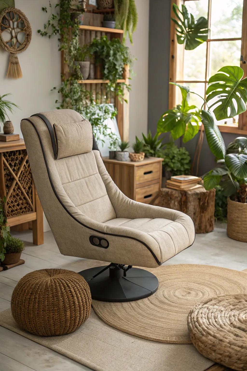 Eco-conscious designs for an environment.