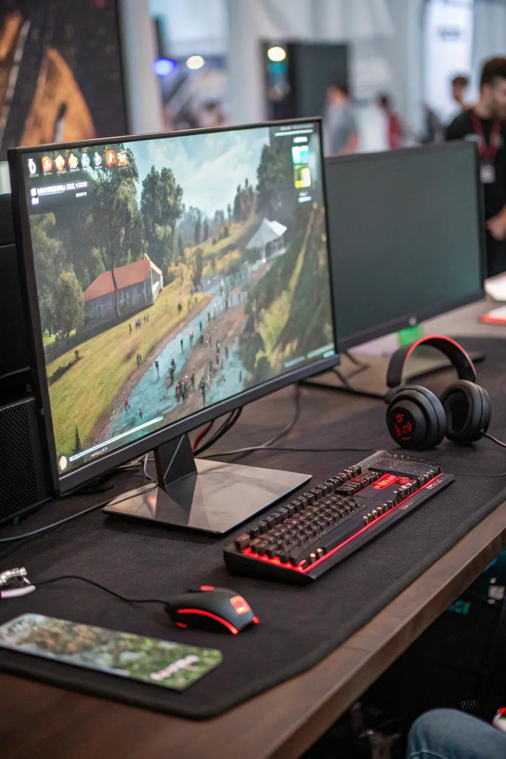 Ultra-wide monitors offer an extensive and uninterrupted view.