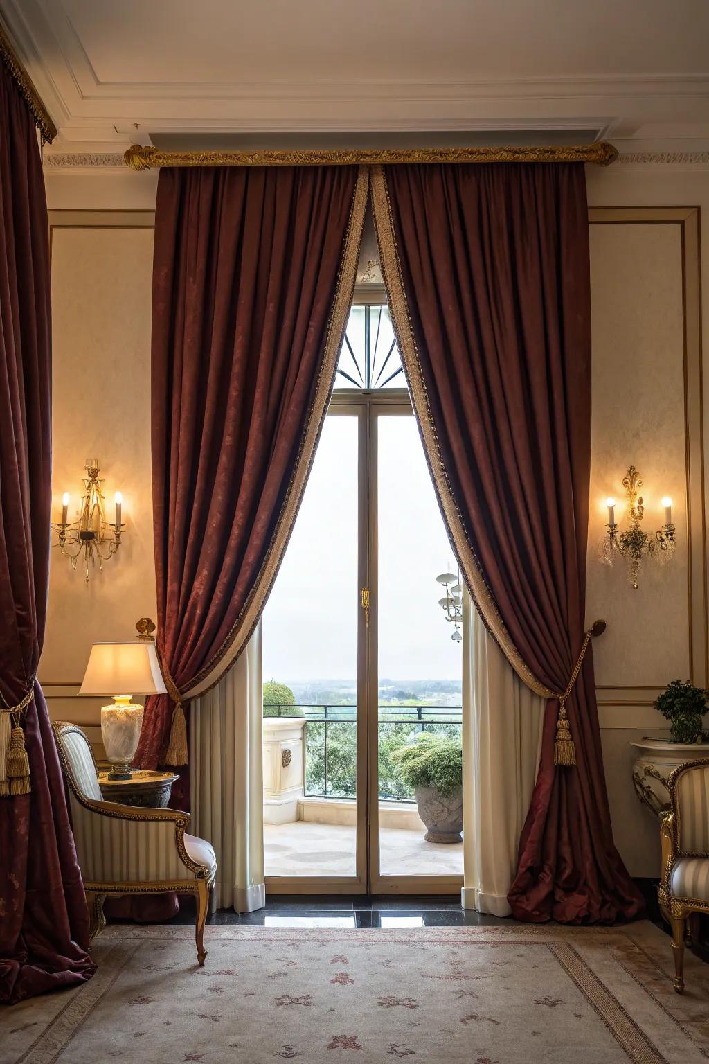 Stylish curtains improve your room's aesthetic.