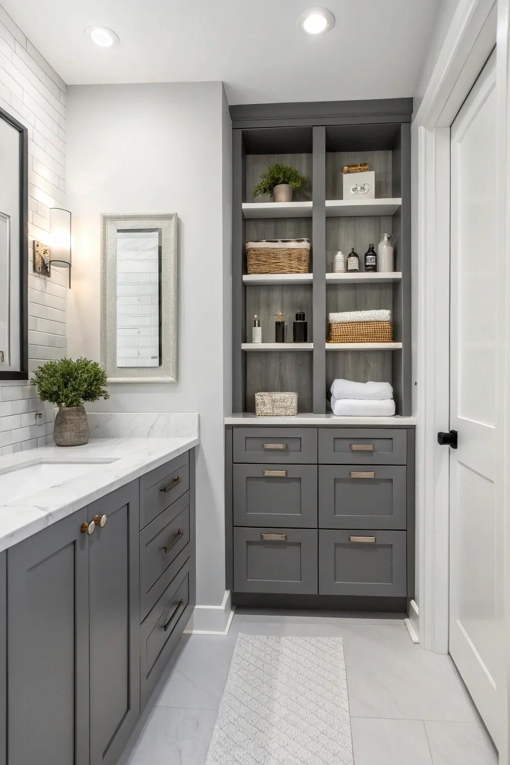 A structured design is produced by the use of resourceful storage.