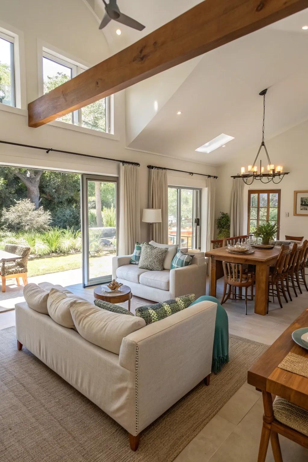 An open concept guest house that enhances space and flow.