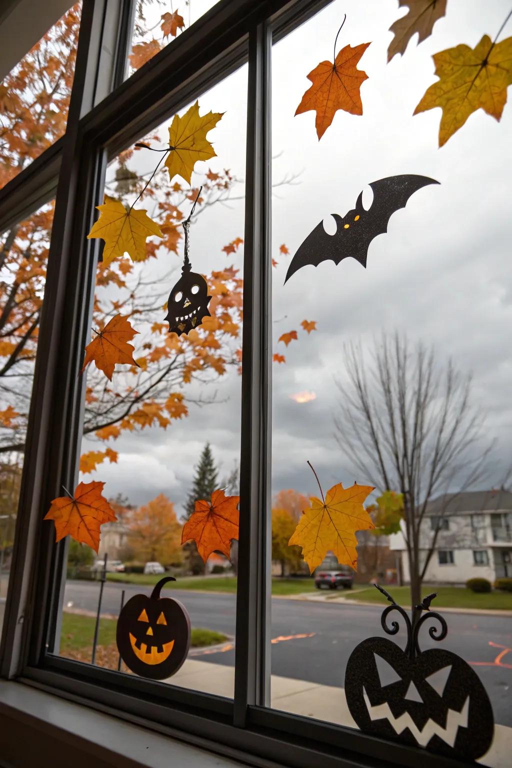 Window decals bring a festive touch to your home