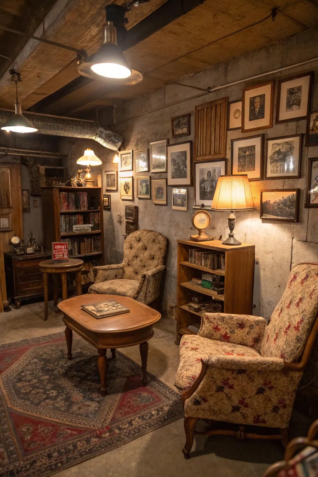 Add a bit of nostalgia using vintage decor that shows charm and character.