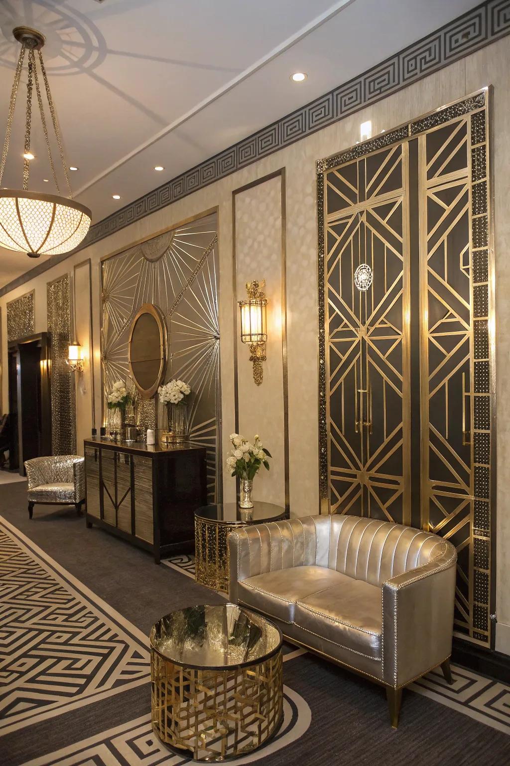 Introduce Art Deco Glam to your holiday celebration for a classy touch.