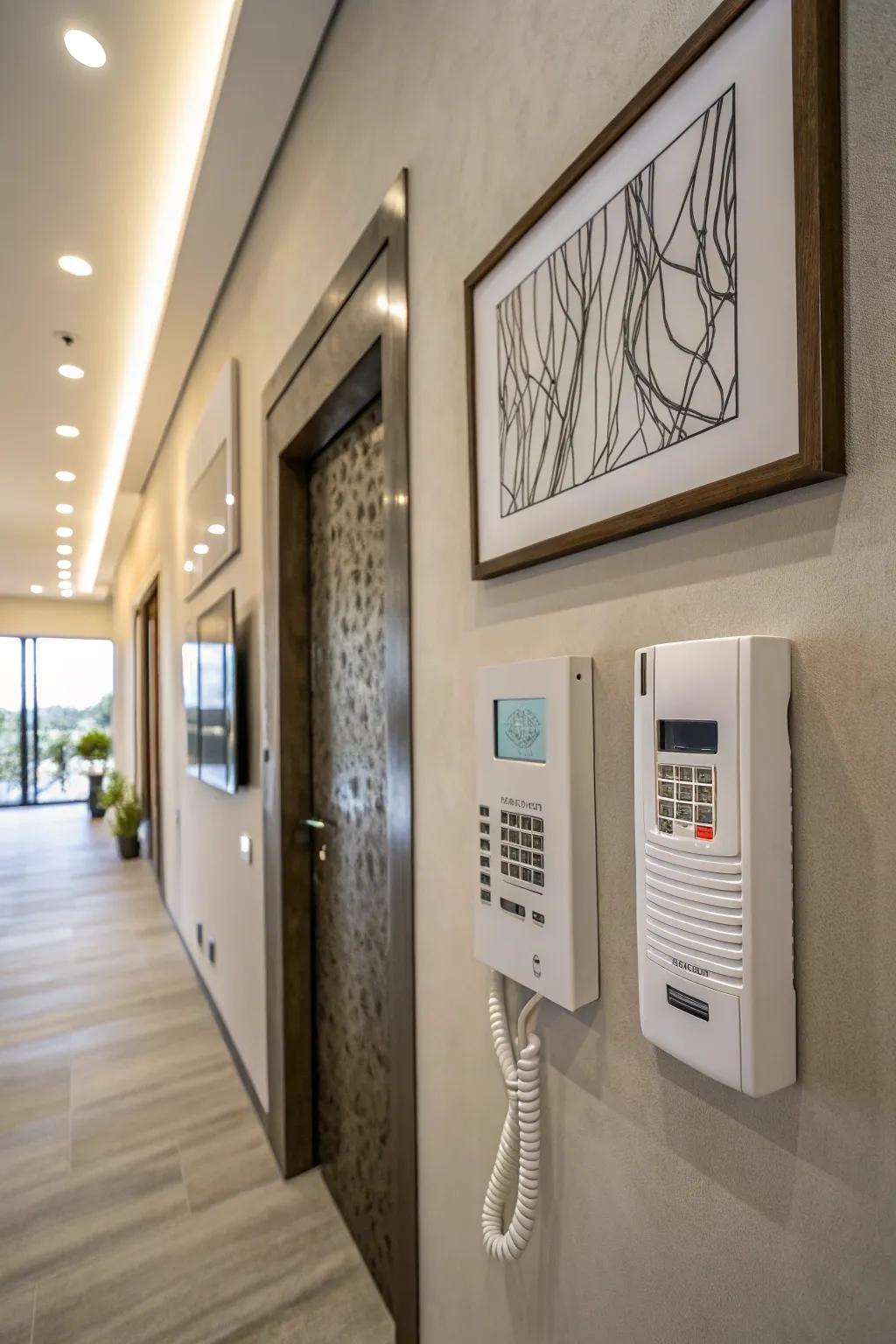 Artistic additions turn intercoms into decorative elements.