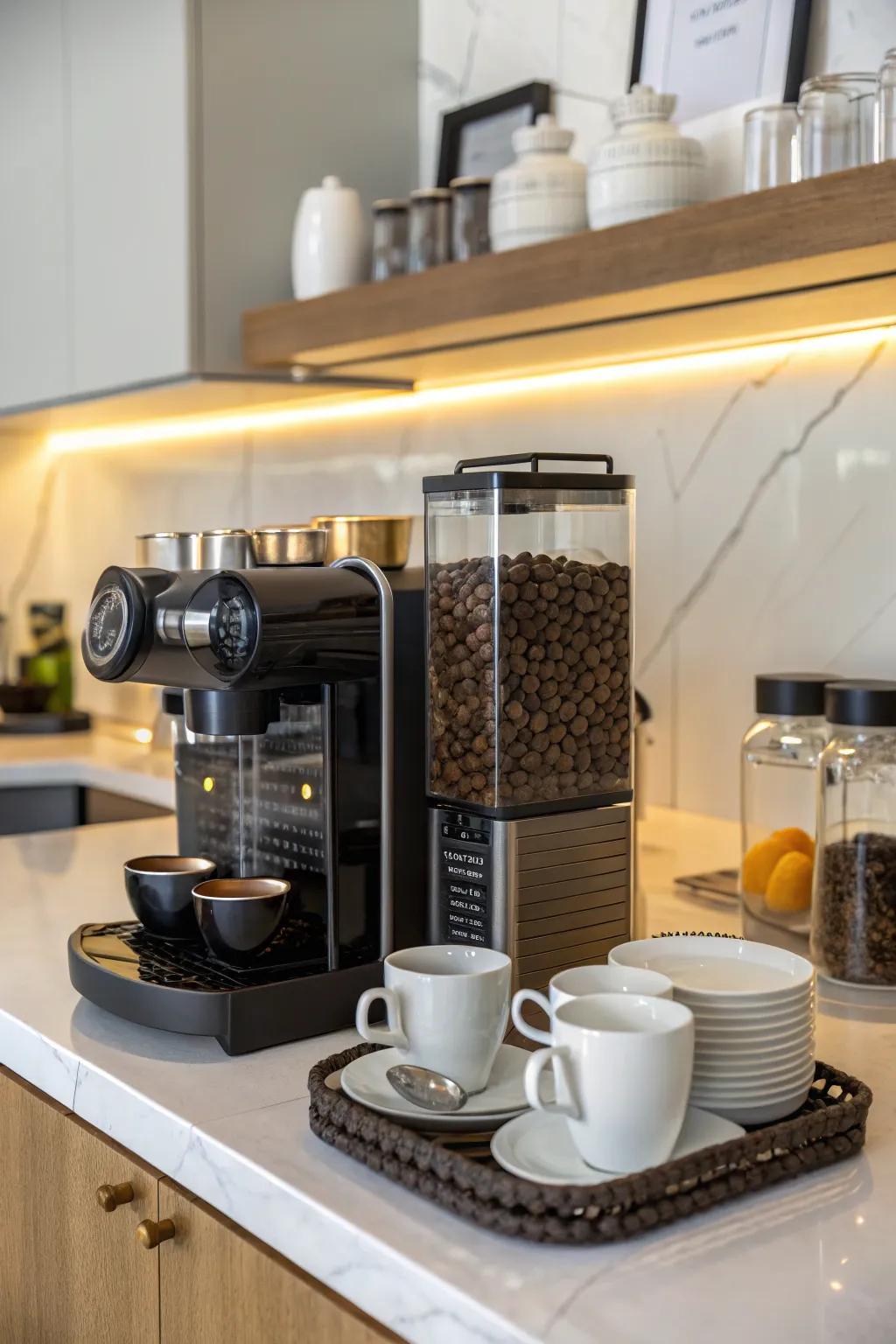 Start your day right with a personalized coffee spot.