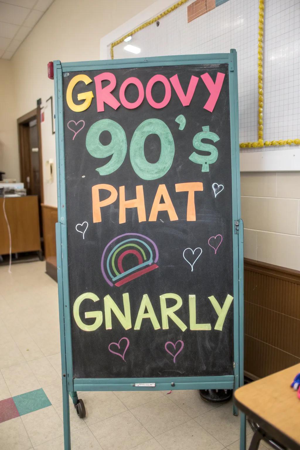 90s lingo on display brings a fun, nostalgic moment.