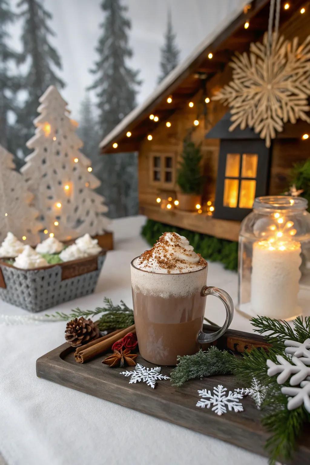 Themed components bring a unified appearance to your chocolate elixir station.