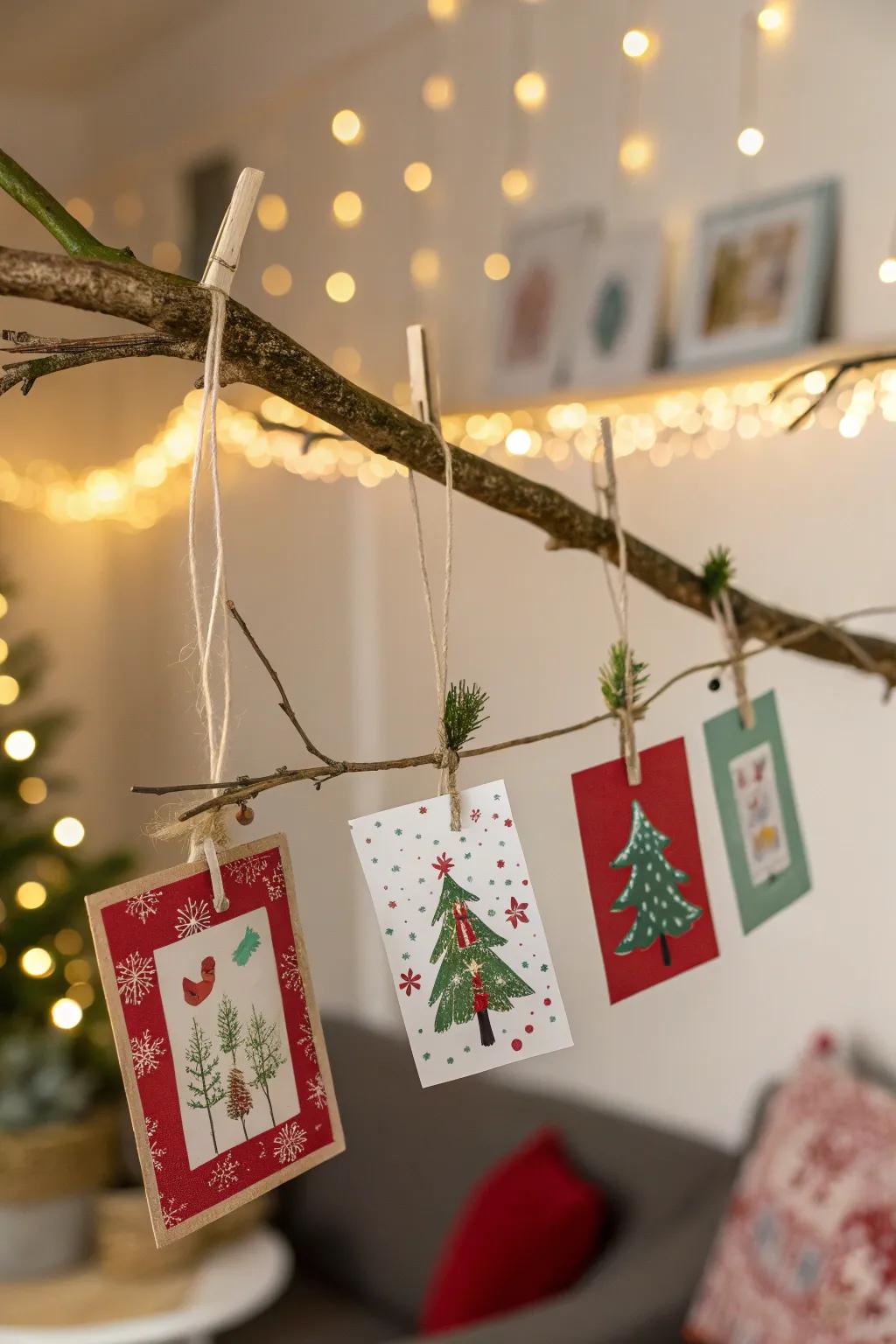 Bring nature indoors with a limb display.