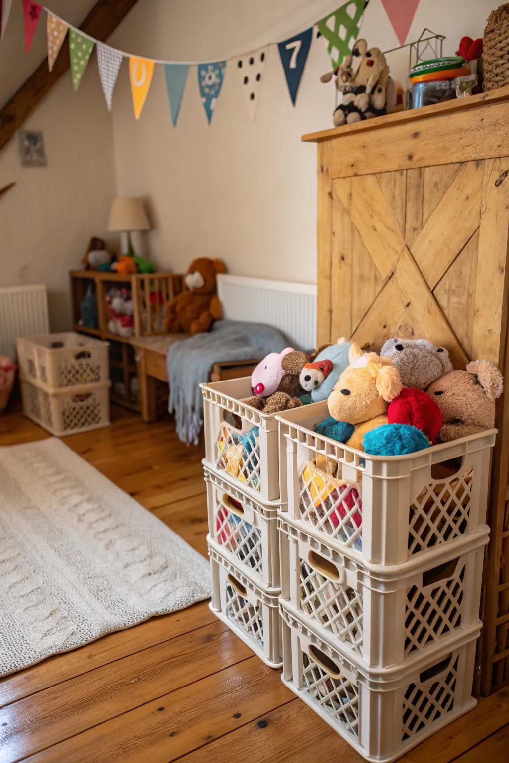 Dairy boxes offer a versatile and expandable storage solution.