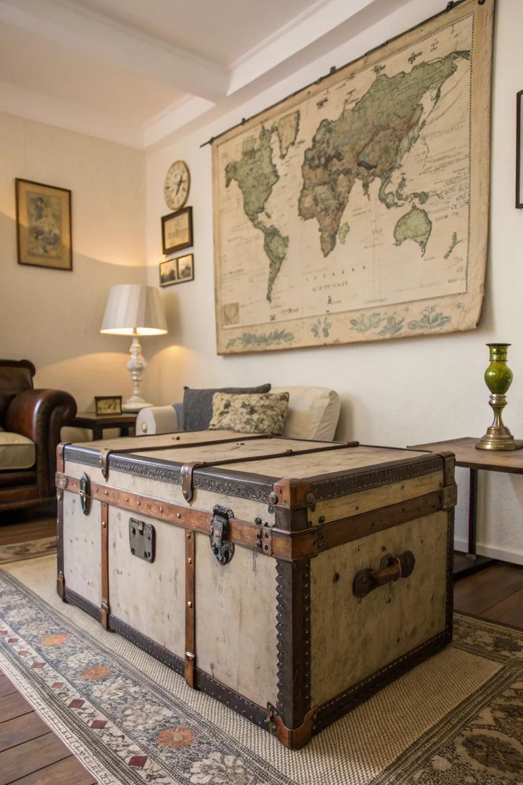 Vintage treasures enrich your hunting space's decor with character and uniqueness.