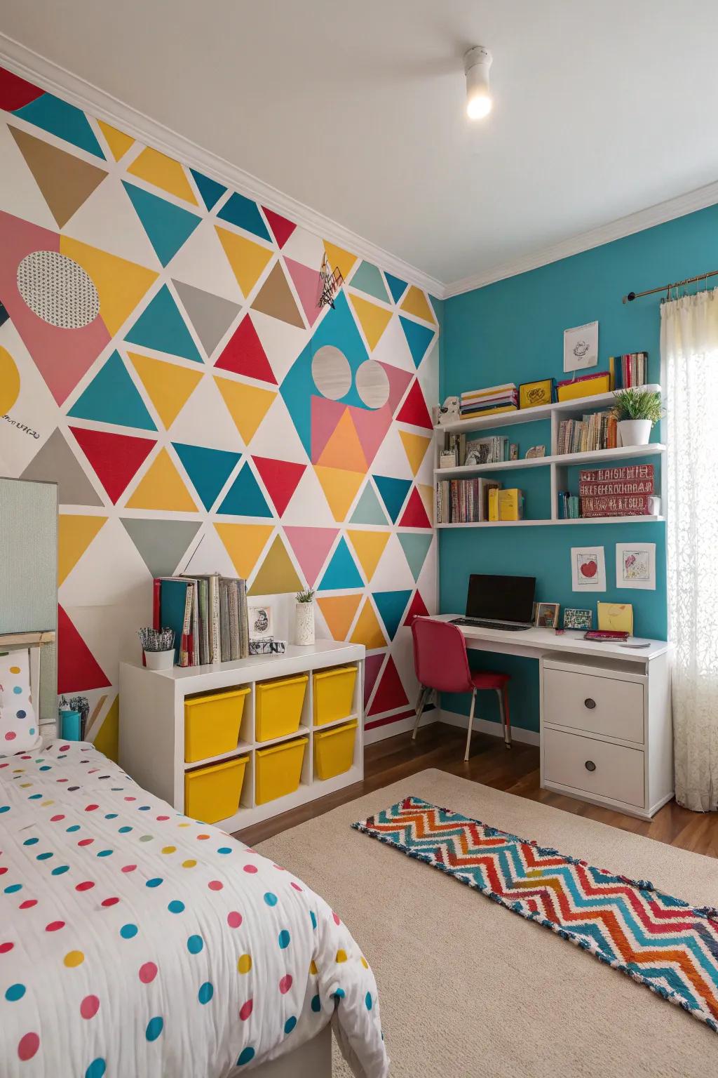 Symmetrical designs bring a contemporary flair to any room.