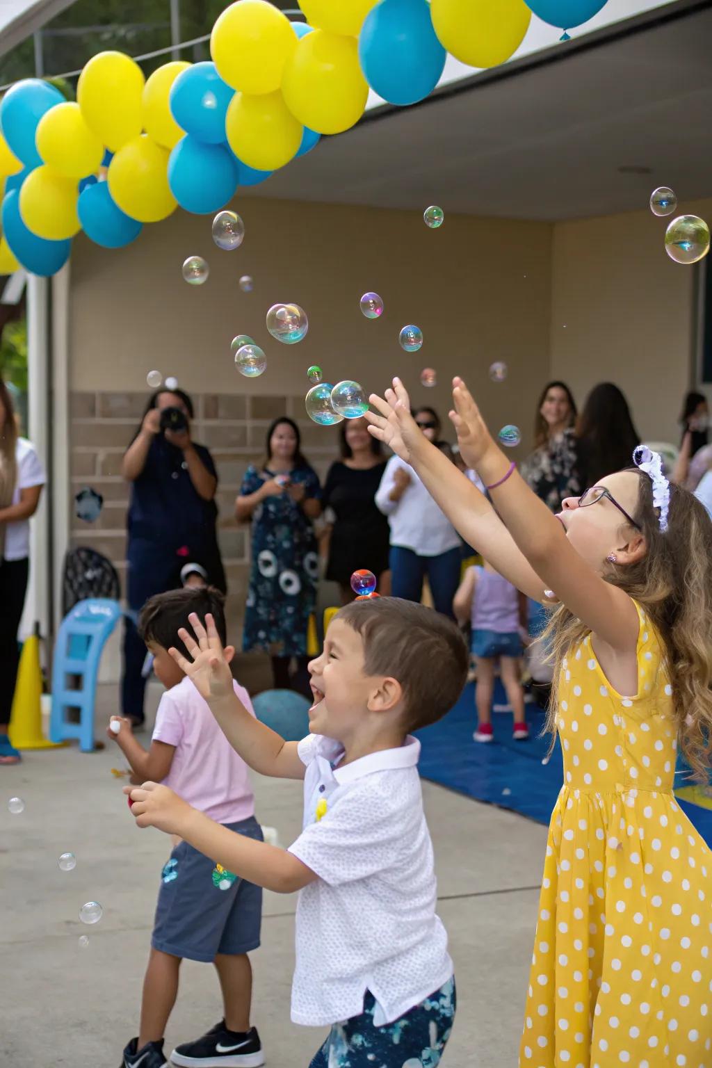 A fun bubble zone providing limitless amusement for the youngsters.