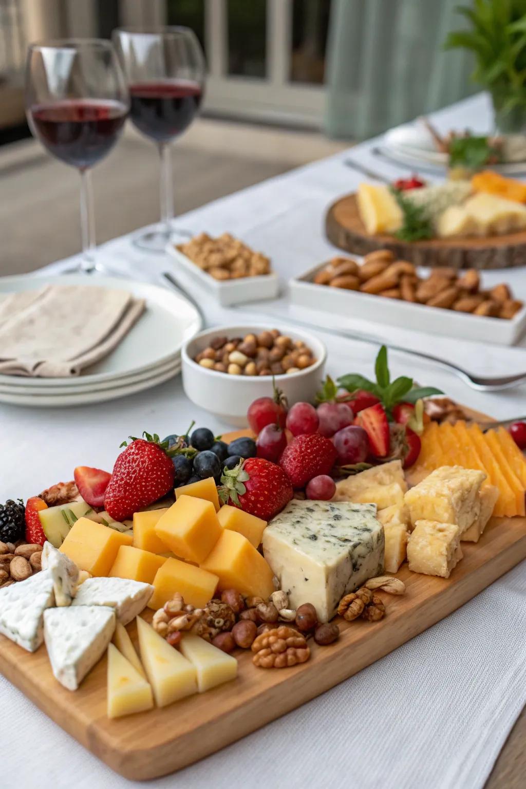 With a distinctive cheese board, you can serve with flair.