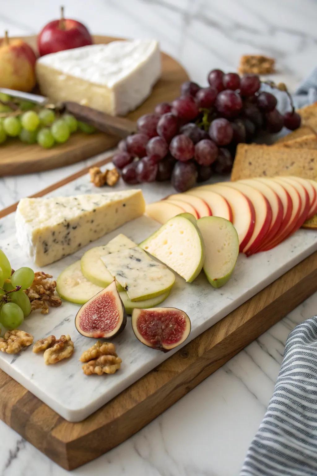 A snack board that balances fashion and function.