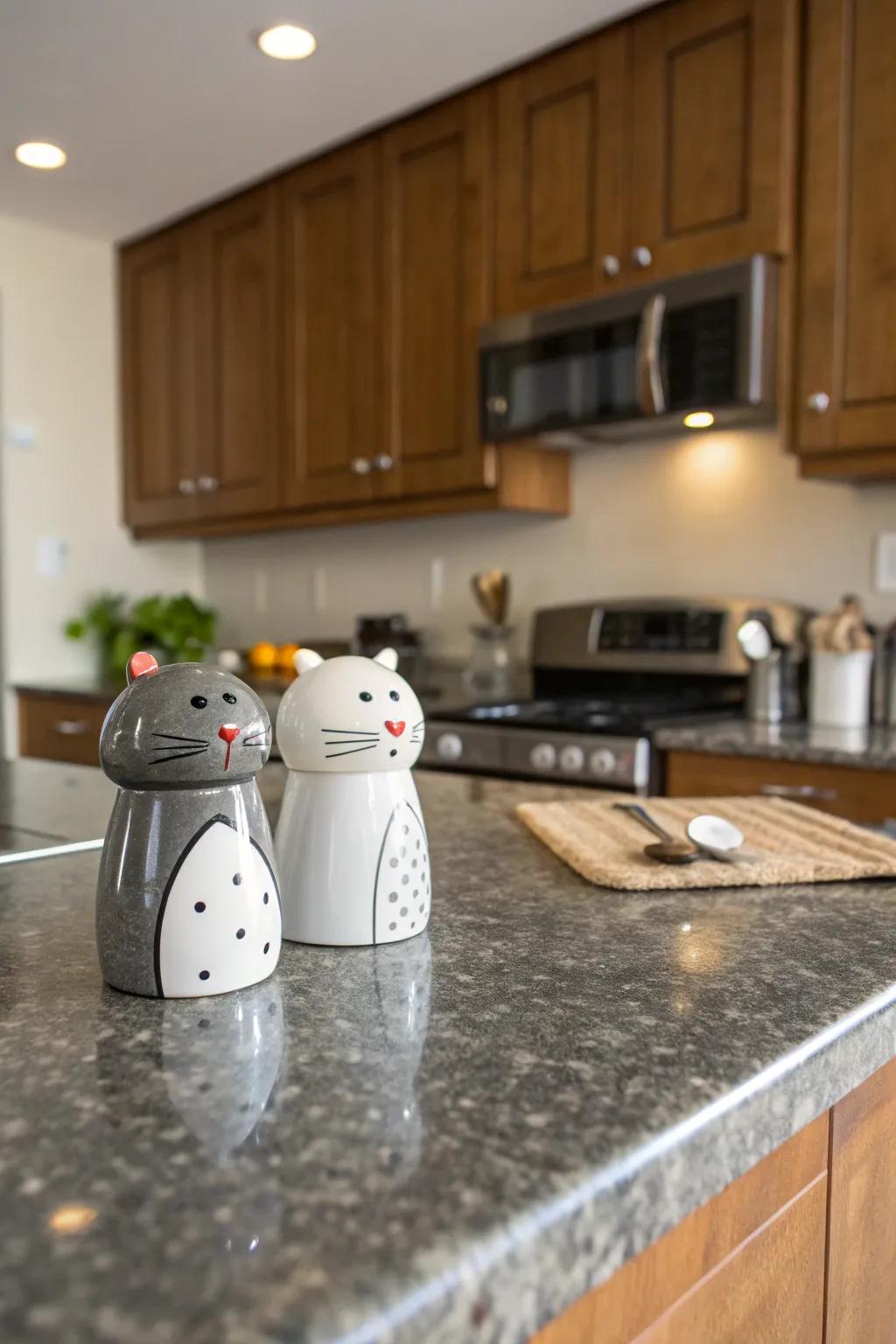 Whimsical touches add personality and joy to the space.