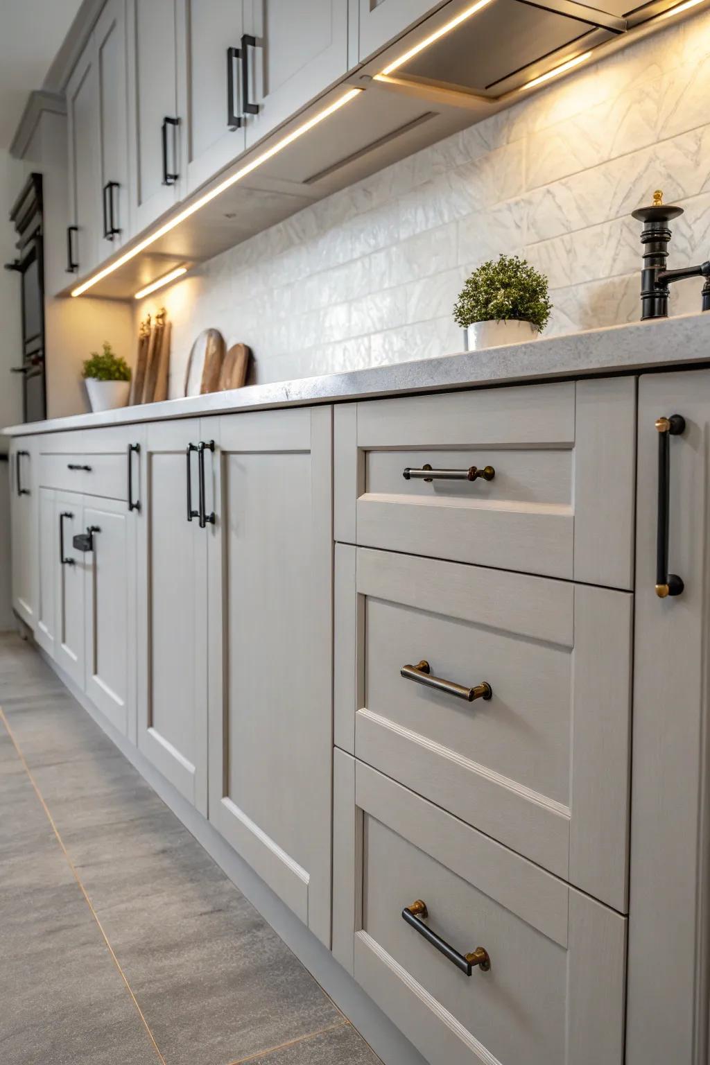 Factory-inspired accents inject an edgy, contemporary touch.