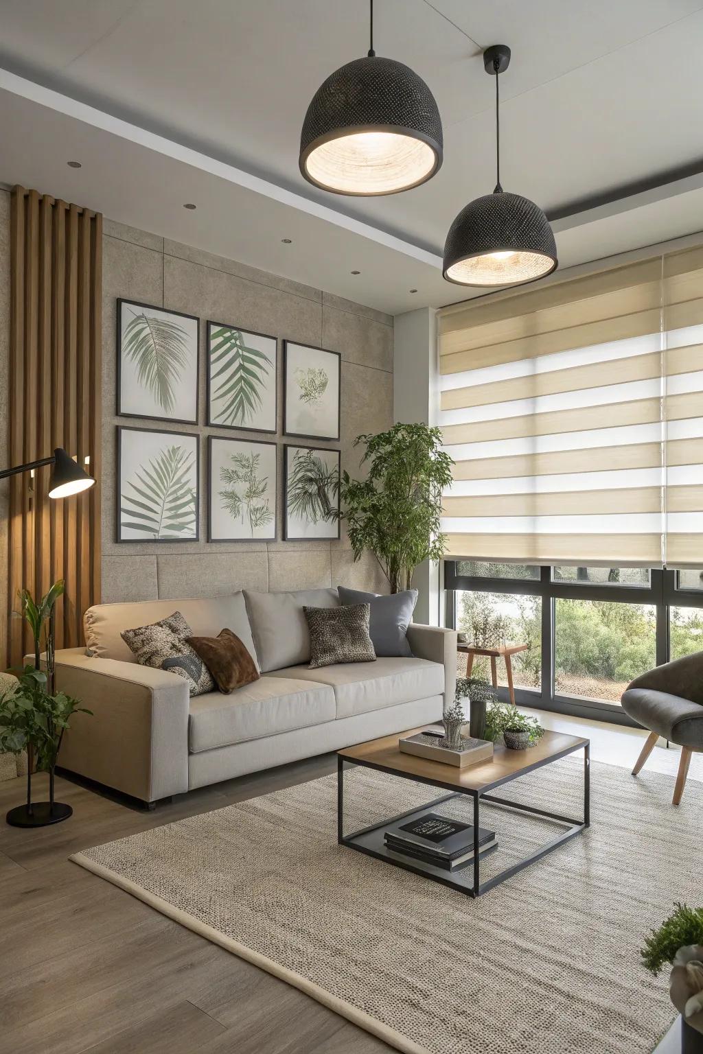 Dual shades provide style and versatility.