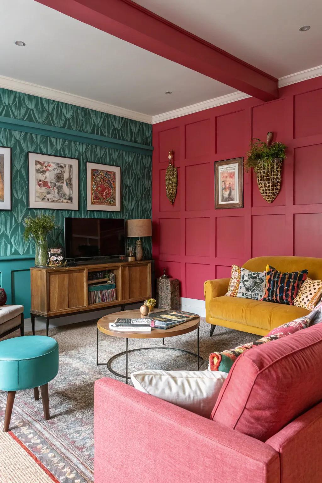 Revitalize your walls with vibrant colors to bring energy to your space.