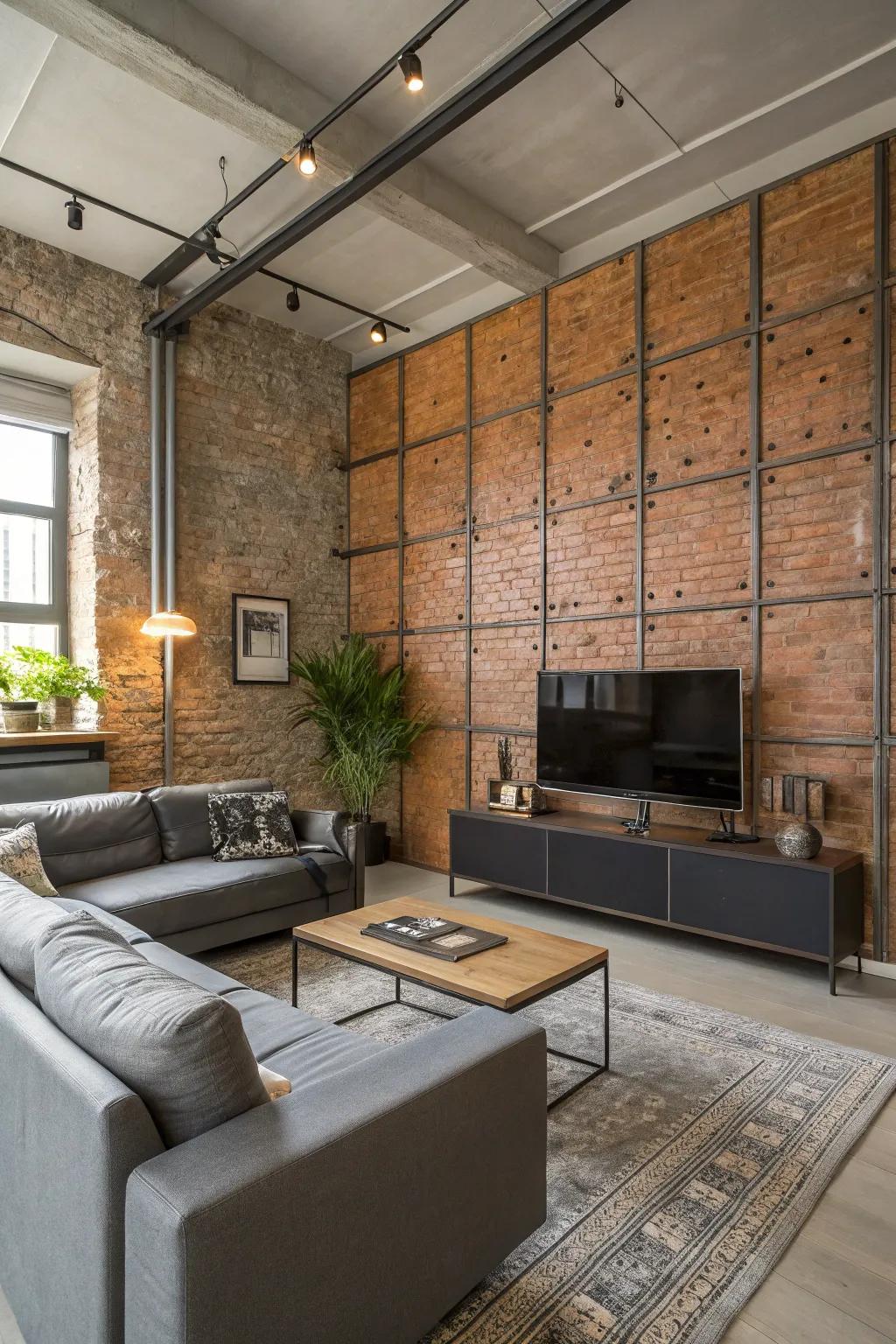 Industrial panels bring urban edge to your decor.