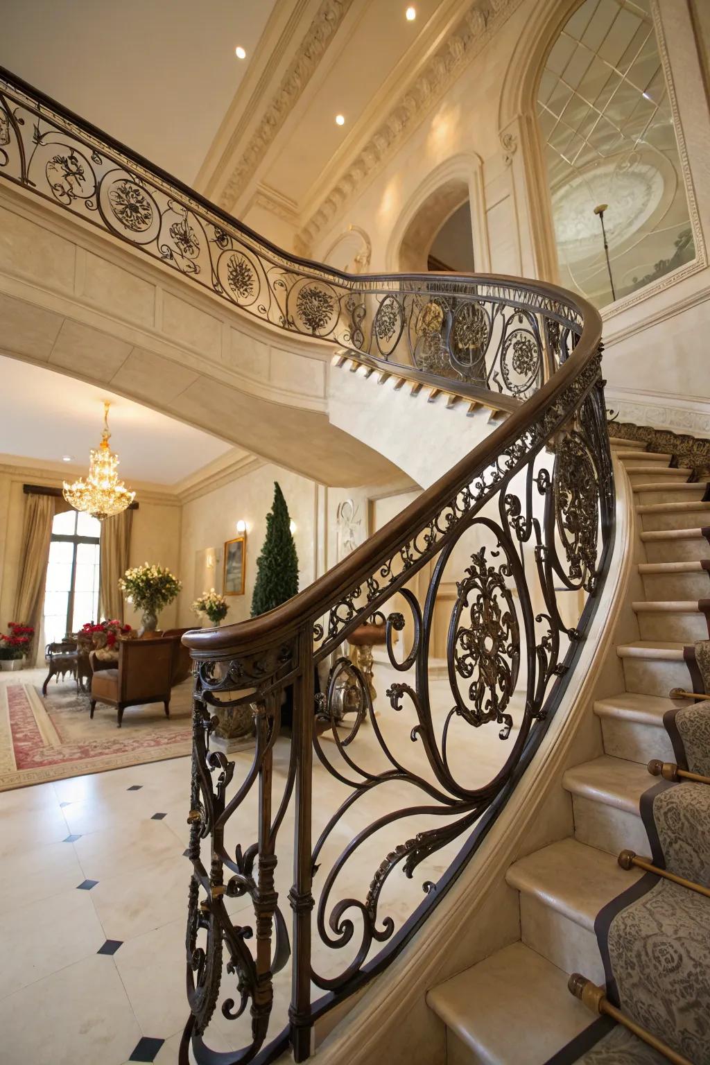 Add depth with intricate metalwork.
