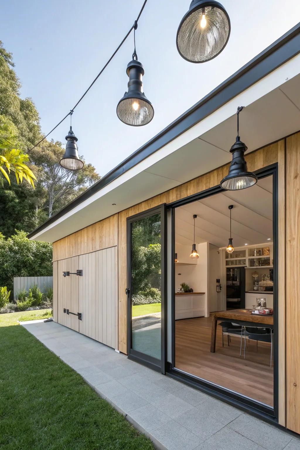 A blend of vintage and modern elements creates unique charm.