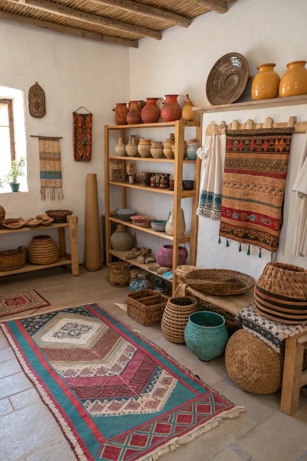 Handcrafted details add personalized touches to your decor.